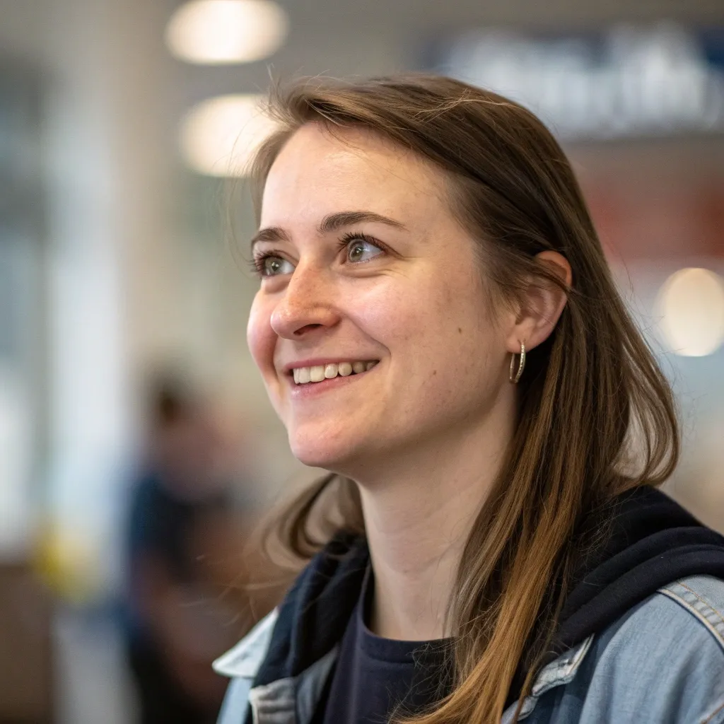 Portrait of Emma Robinson, a satisfied customer