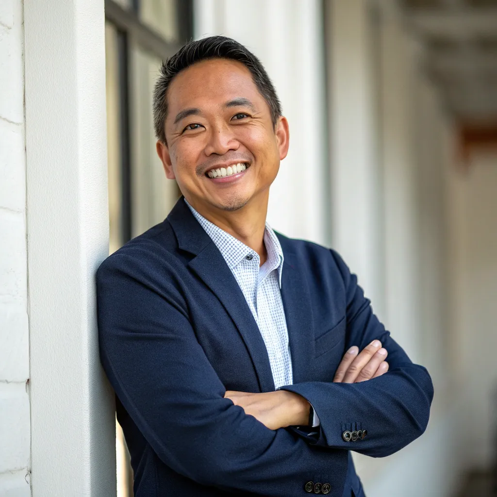 Portrait of Michael Lee, a content client