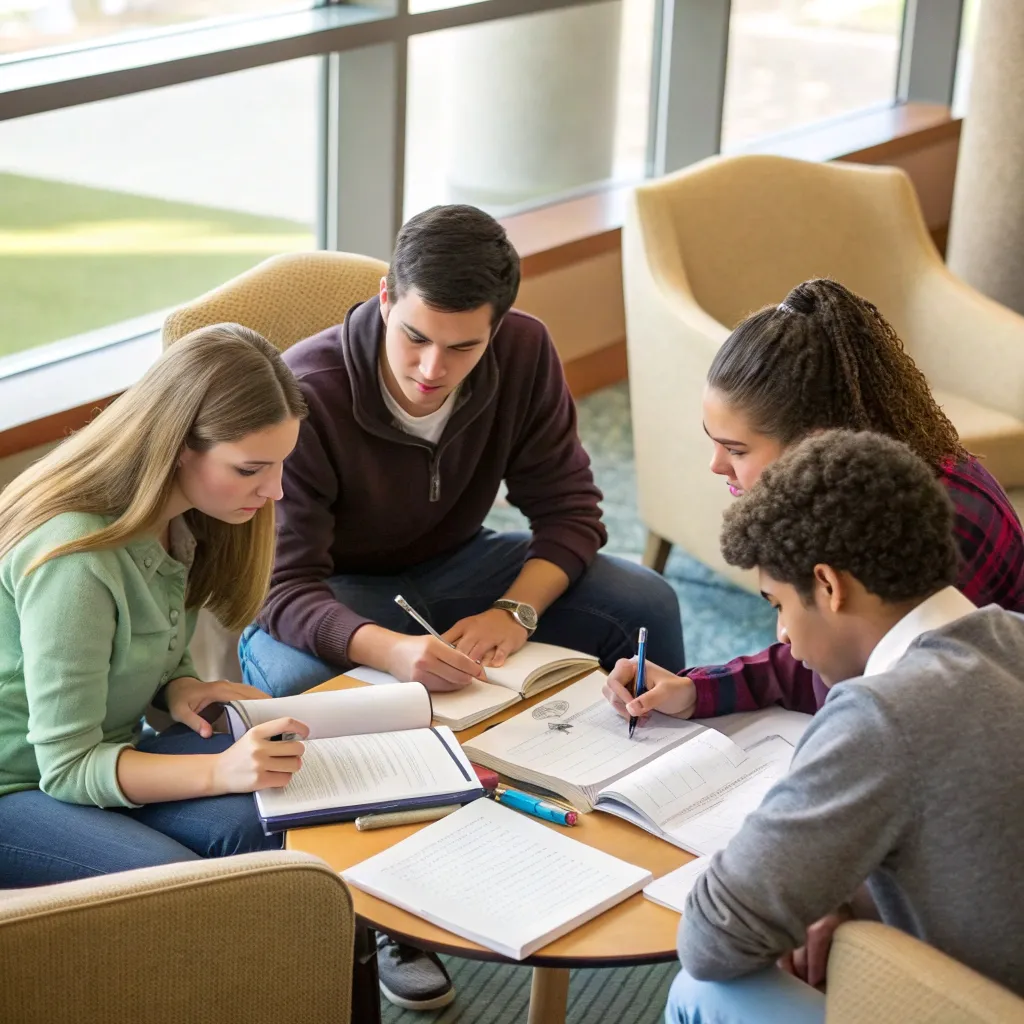 Group tutoring session